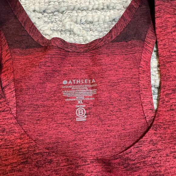 Athleta blue red ombre athletic tank top size XL - Picture 2 of 3